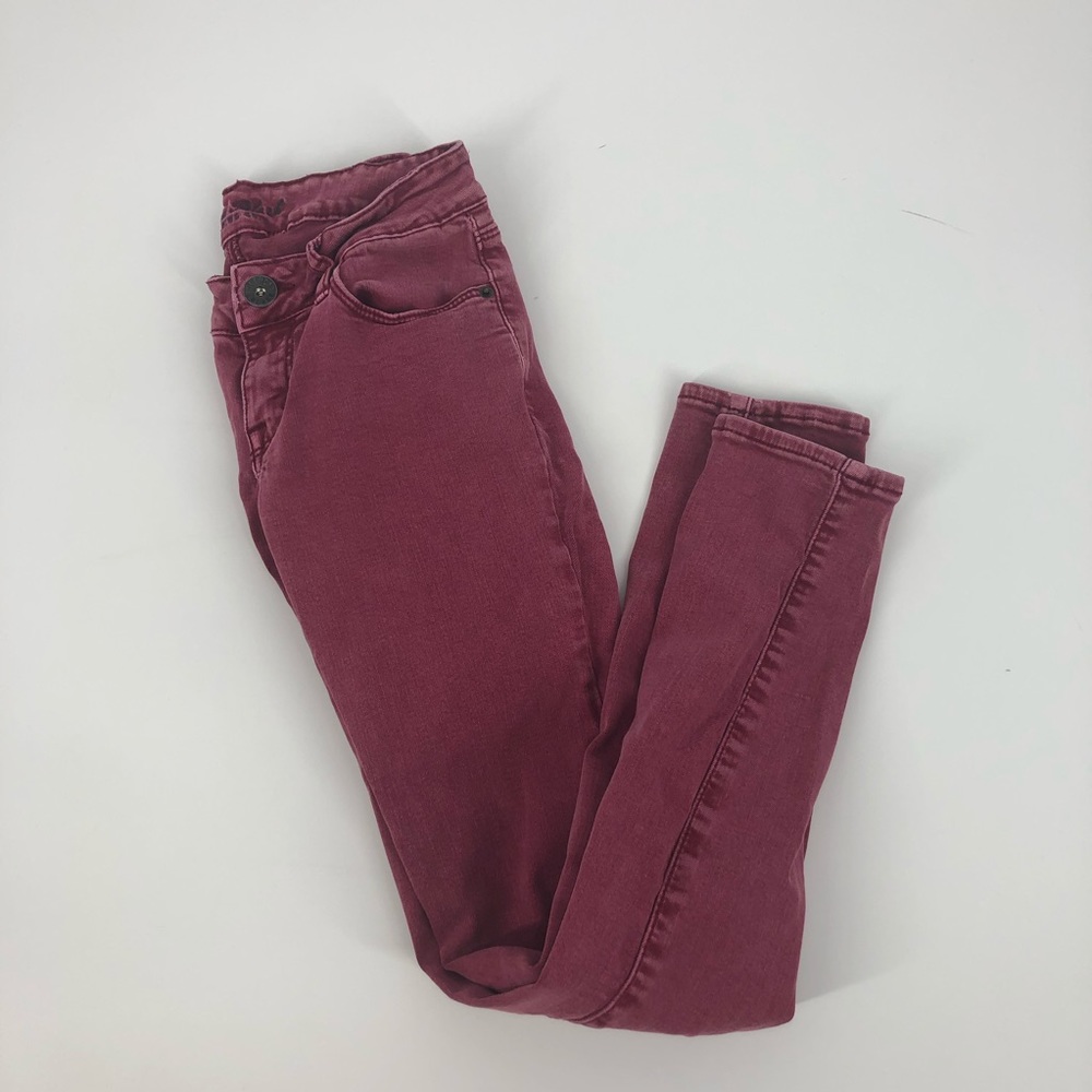 Maroon Jeans